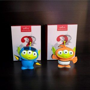 Hallmark Keepsake 2022 Lot of 2 Pixar Finding Nemo Alien Remix Surprise Orange &